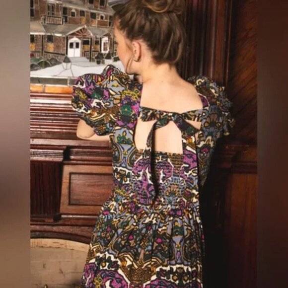 Cleobella Mosaic Ikat Midi/Maxi Dress - Picture 3 of 8